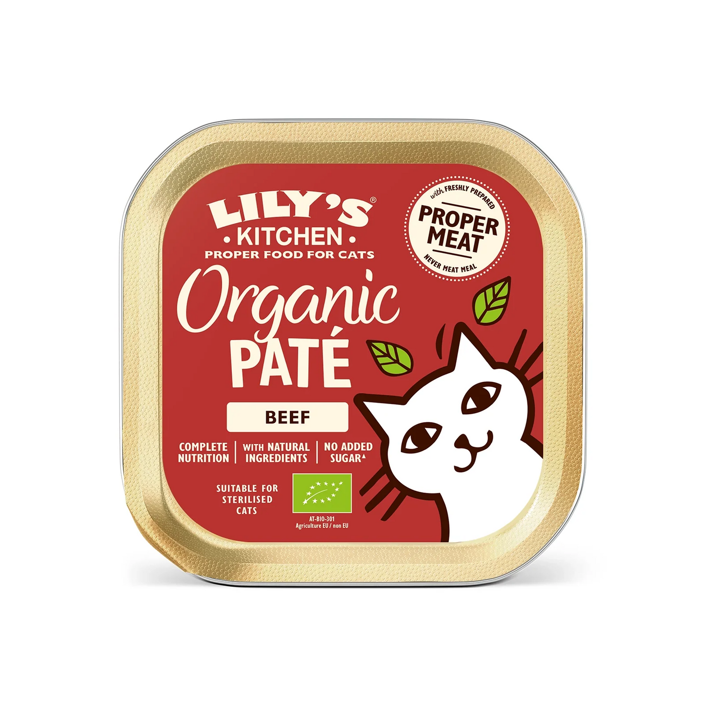 Lily's Kitchen - Wet Food For Cats - Organic Beef Paté 85g - Vetopia