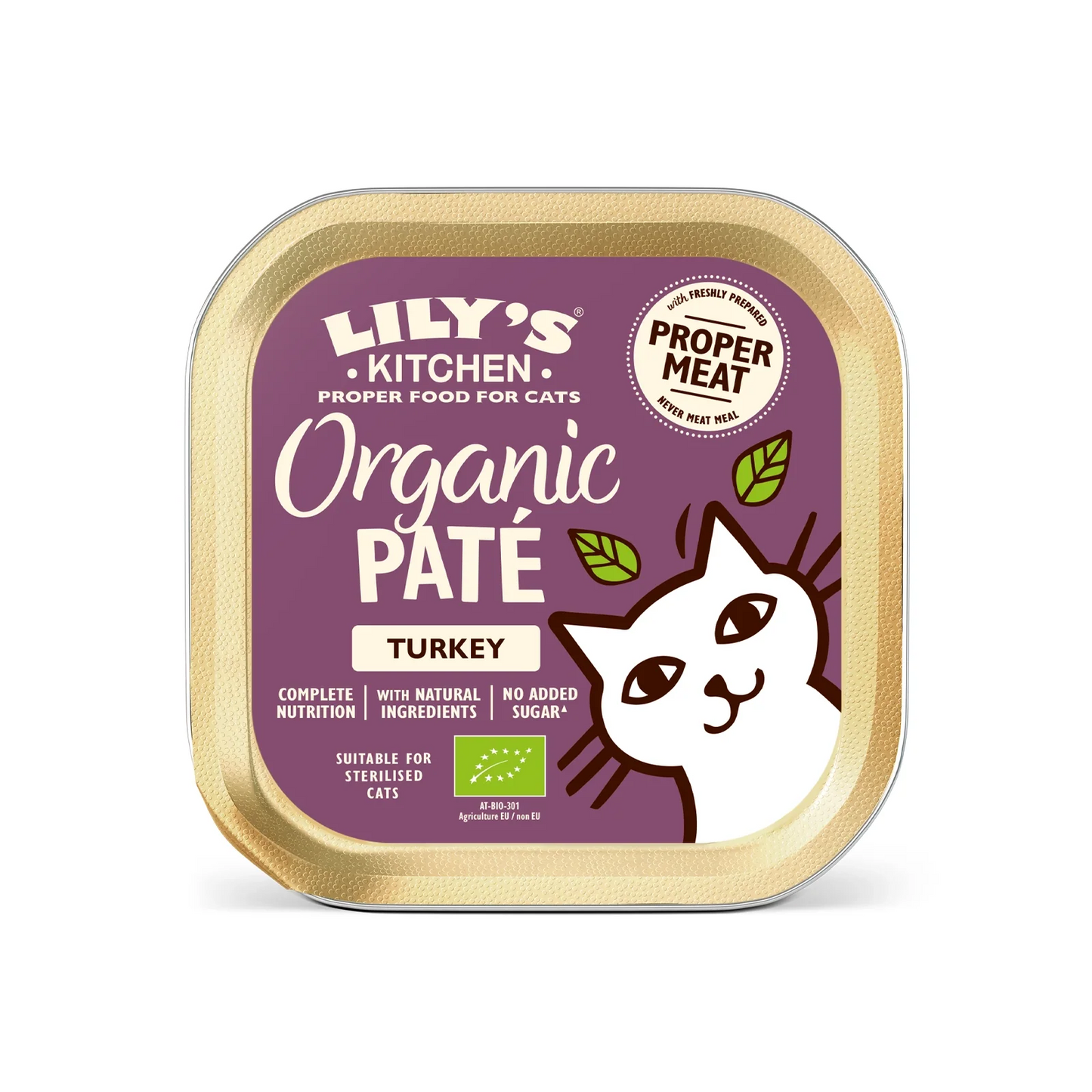 Lily's Kitchen - Wet Food For Cats - Organic Turkey Paté 85g - Vetopia