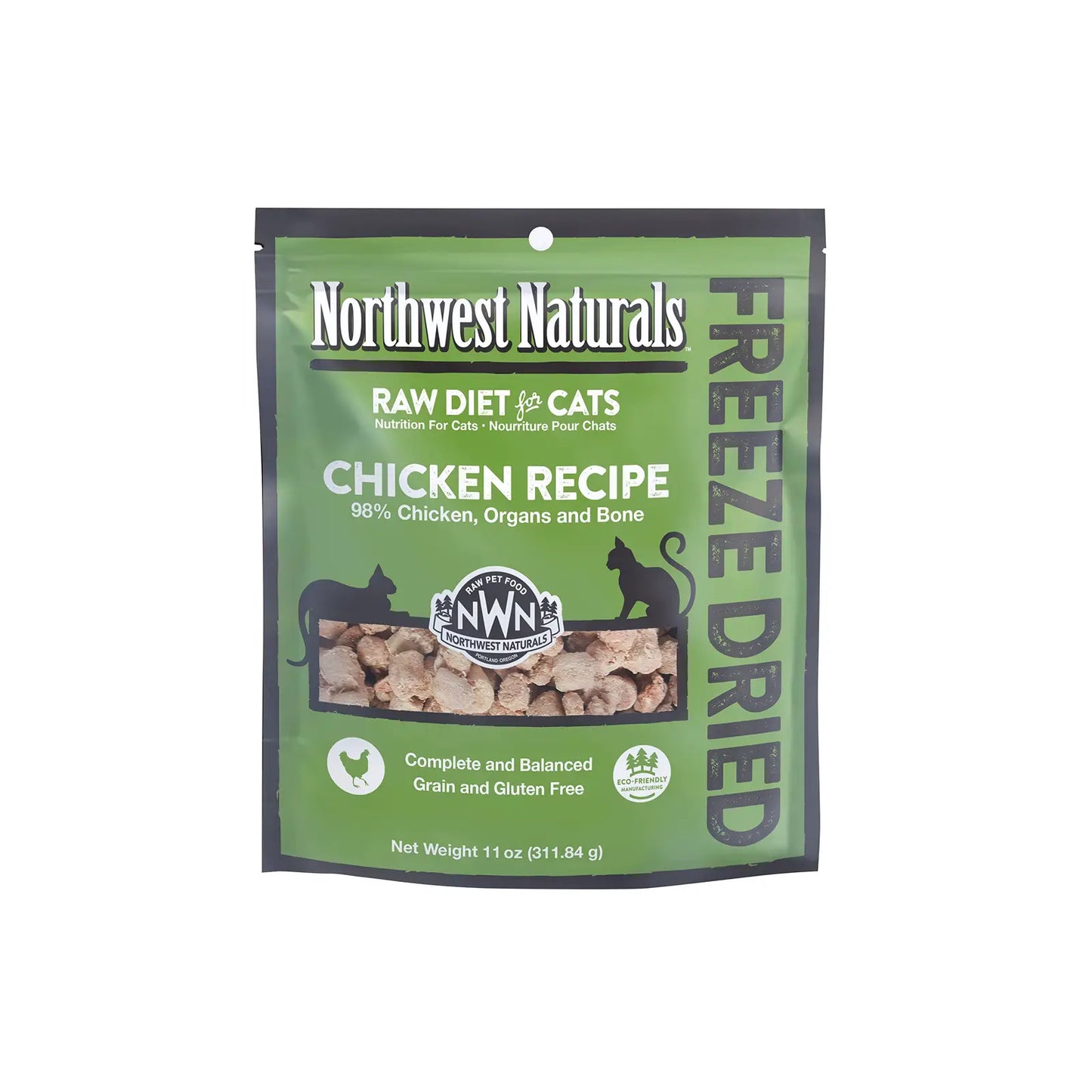 Northwest Naturals Freeze Dried Diets For Cats - Chicken Recipe