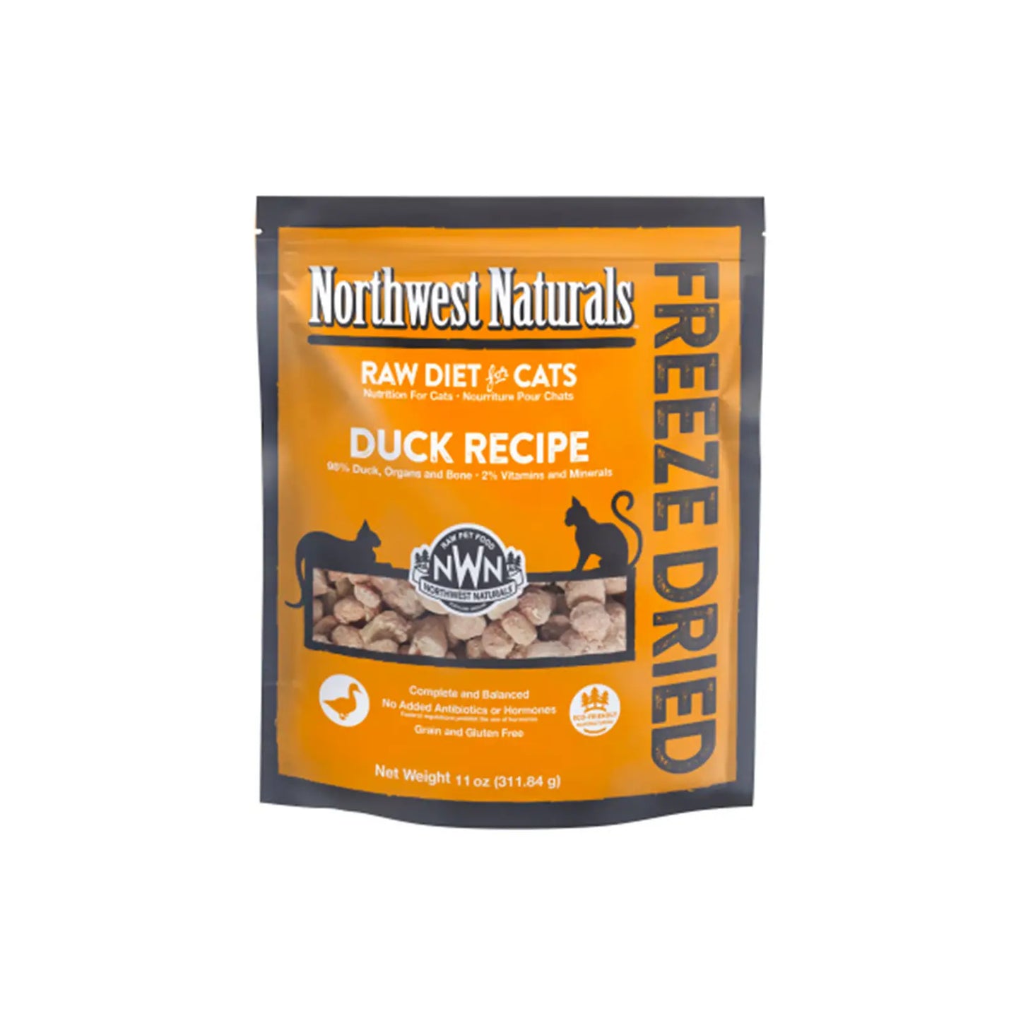 Northwest Naturals Freeze Dried Diets For Cats - Duck Recipe