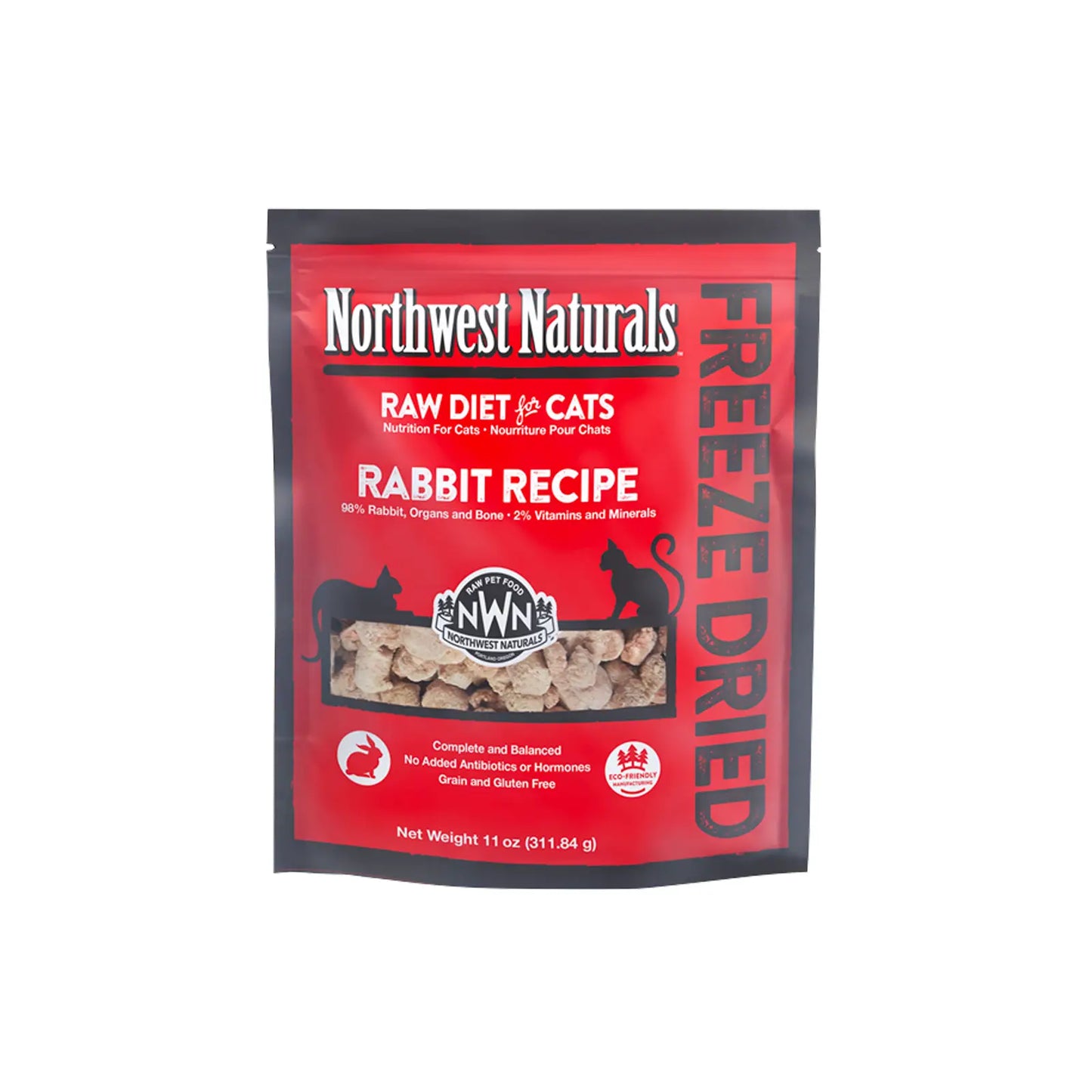 Northwest Naturals Freeze Dried Diets For Cats - Rabbit Recipe