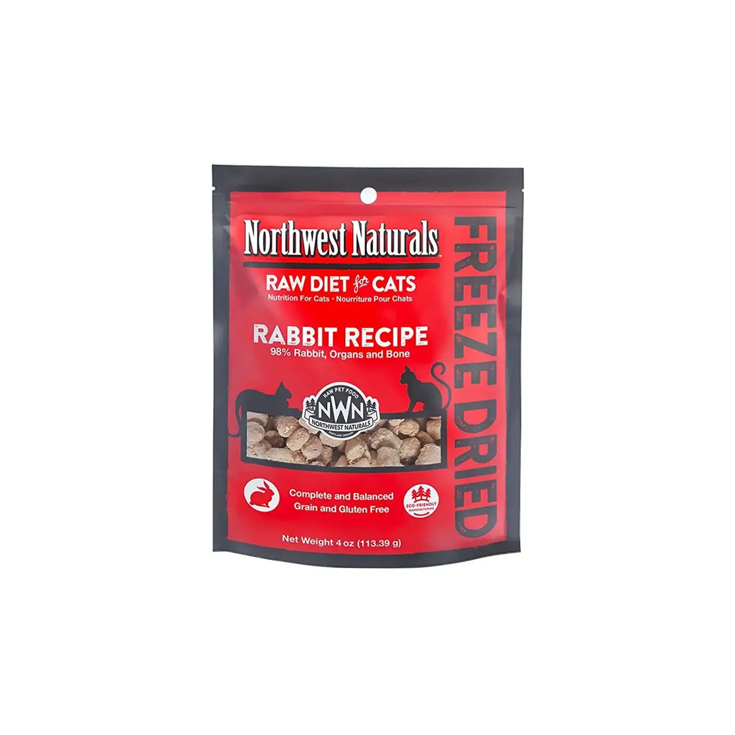 Northwest Naturals Freeze Dried Diets For Cats - Rabbit Recipe