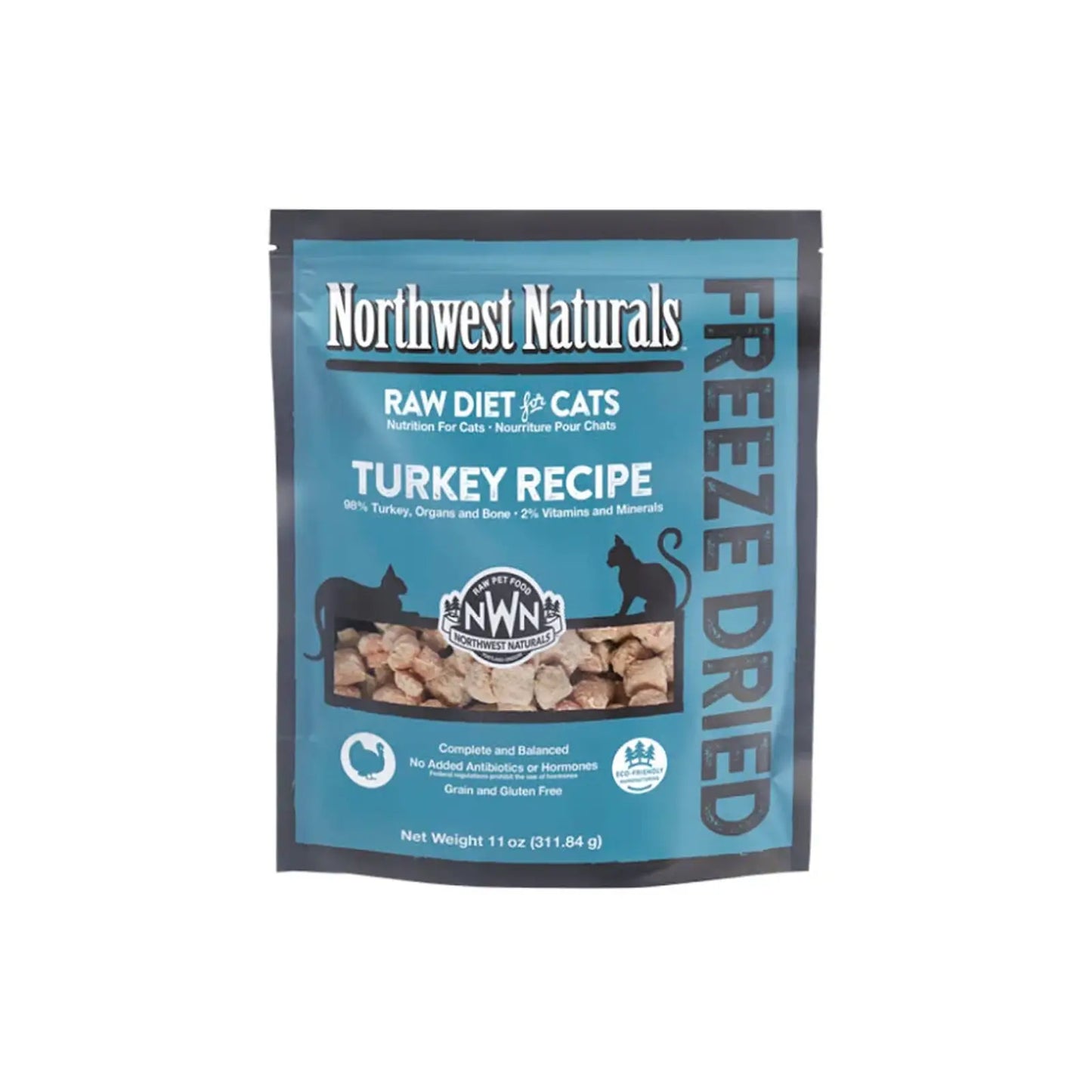 Northwest Naturals Freeze Dried Diets For Cats - Turkey Recipe