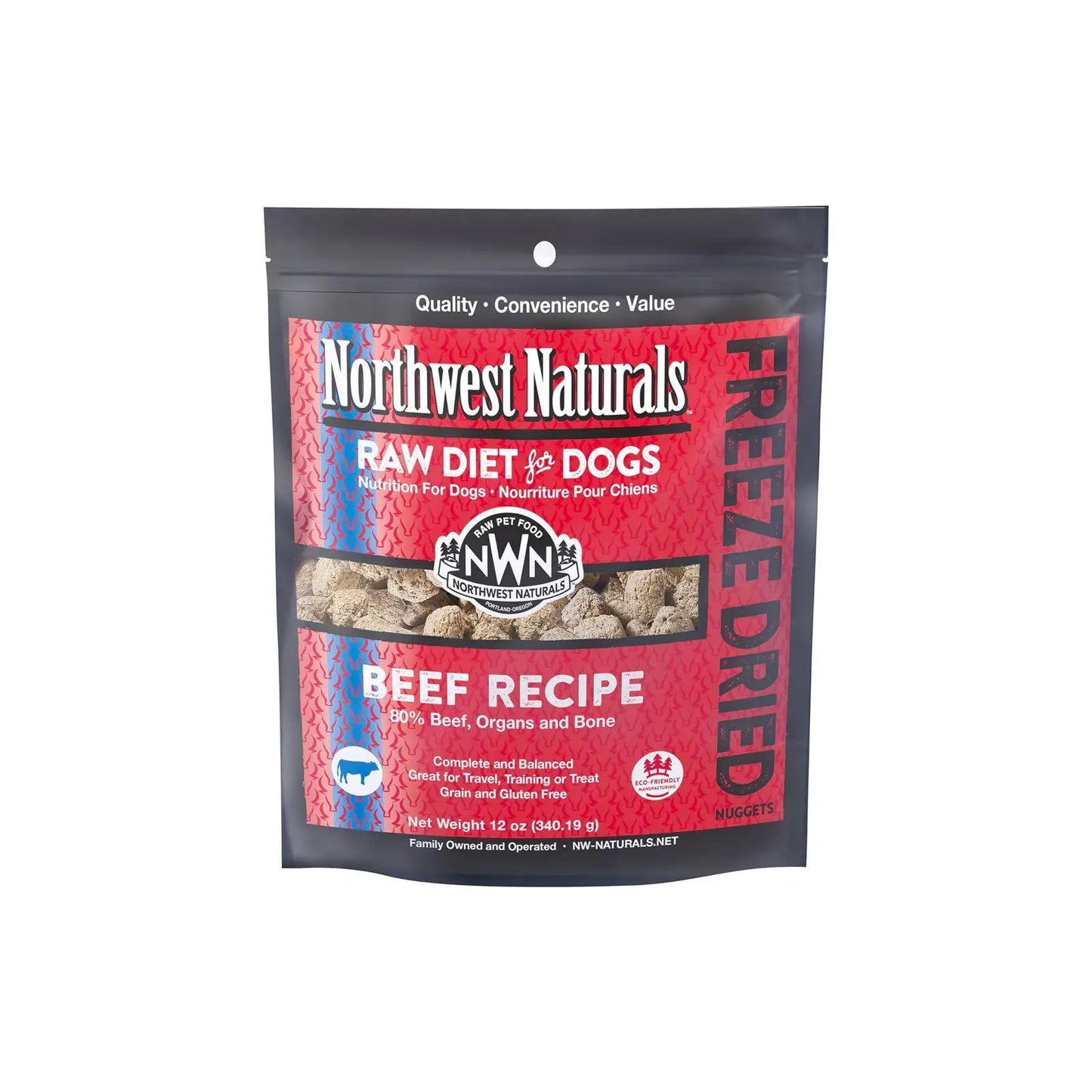 Northwest Naturals Freeze Dried Diets For Dogs - Beef Recipe 12oz