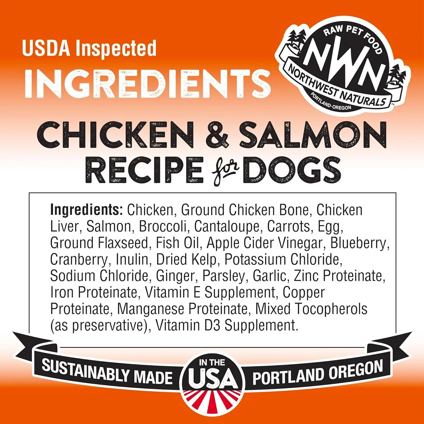 Northwest Naturals Freeze Dried Diets For Dogs - Chicken And Salmon Recipe 12oz