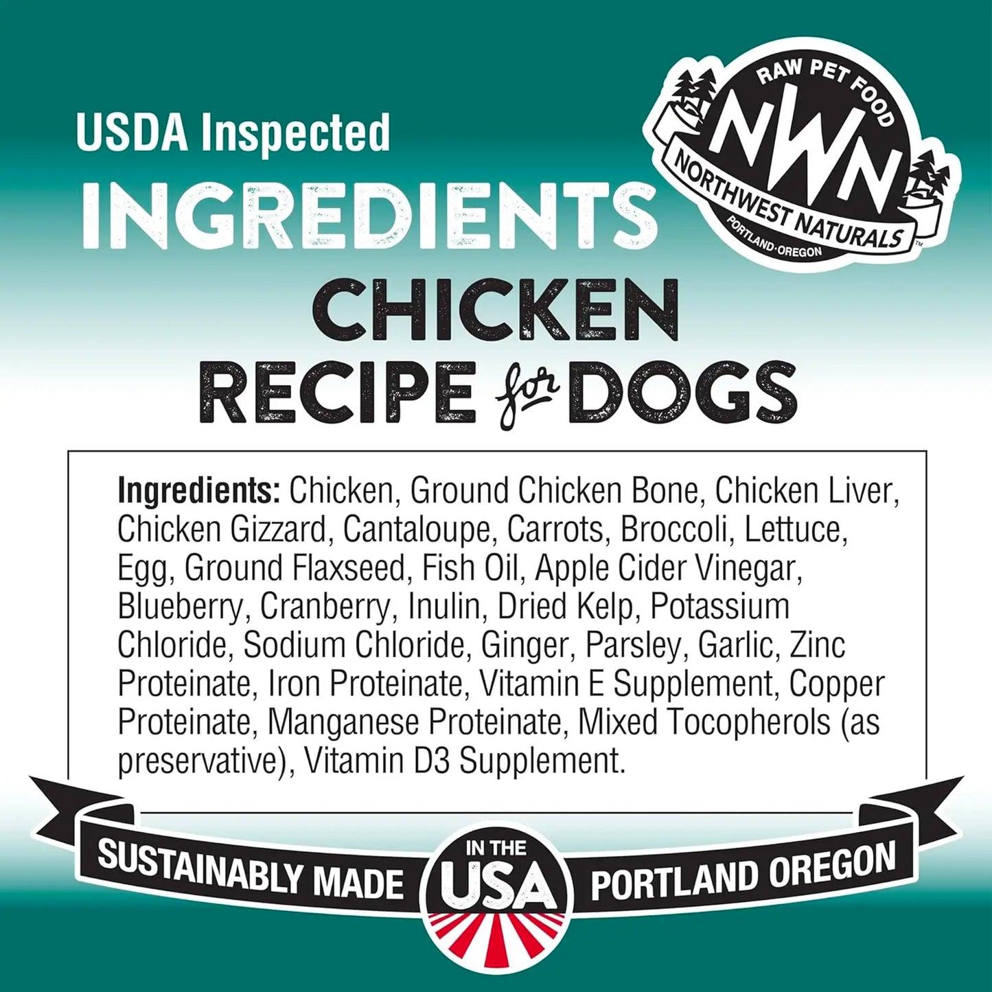 Northwest Naturals Freeze Dried Diets For Dogs - Chicken Recipe 12oz