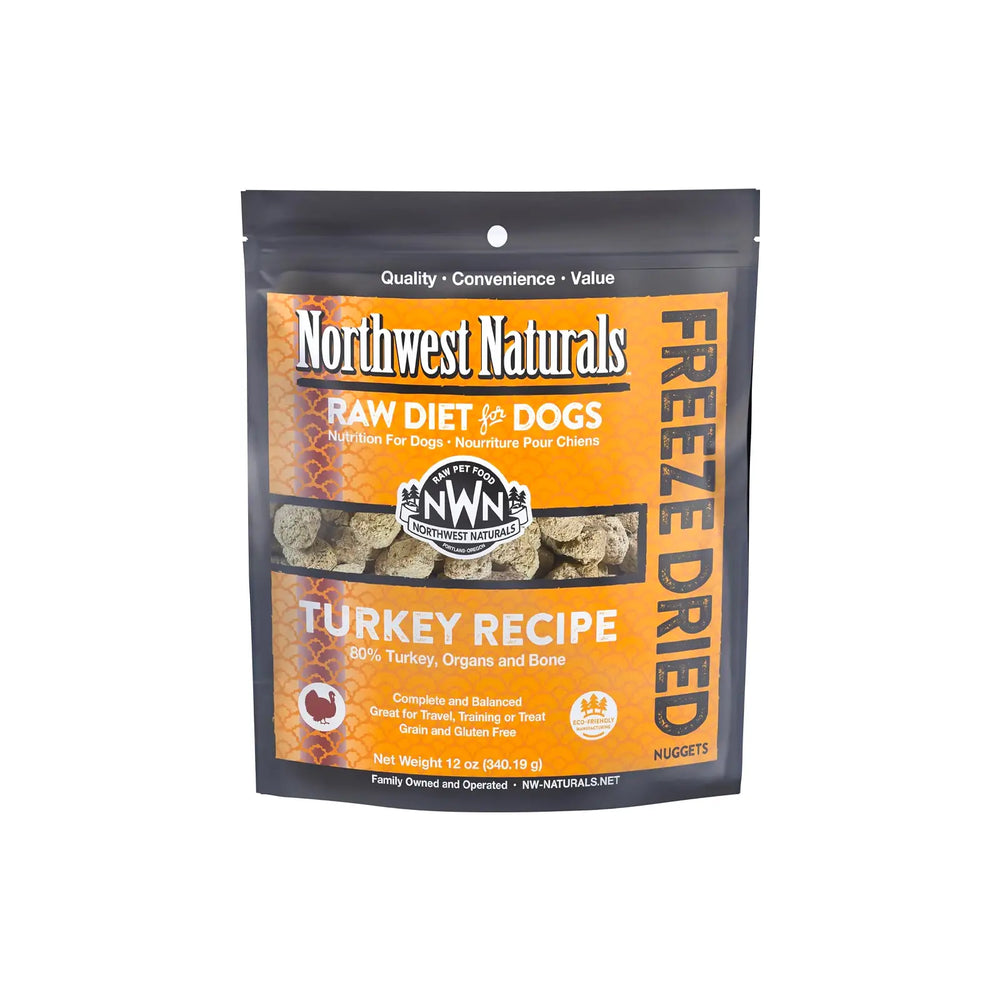 Northwest Naturals Freeze Dried Diets For Dogs - Turkey Recipe 12oz