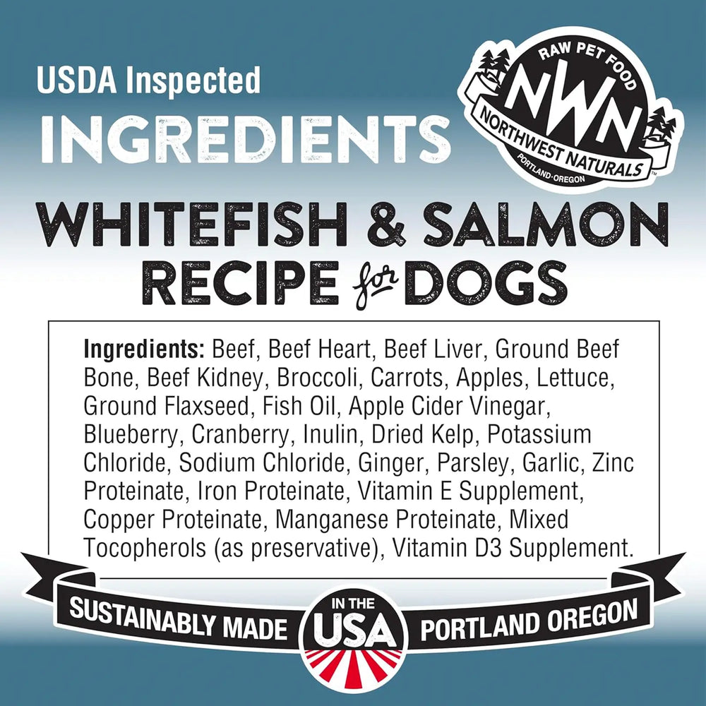 Northwest Naturals Freeze Dried Diets For Dogs - Whitefish And Salmon Recipe 12oz