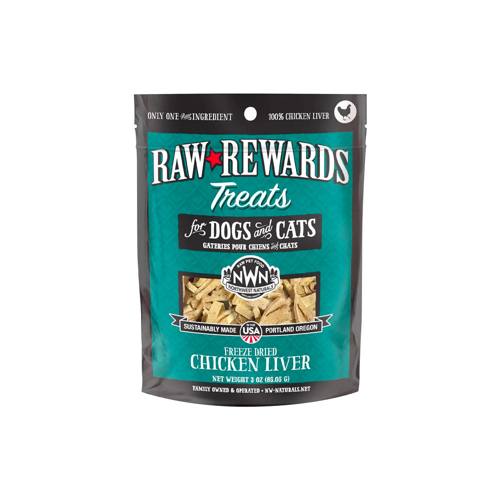 Northwest Naturals Raw Rewards Freeze Dried Treats For Dogs And Cats - Chicken Liver 85g