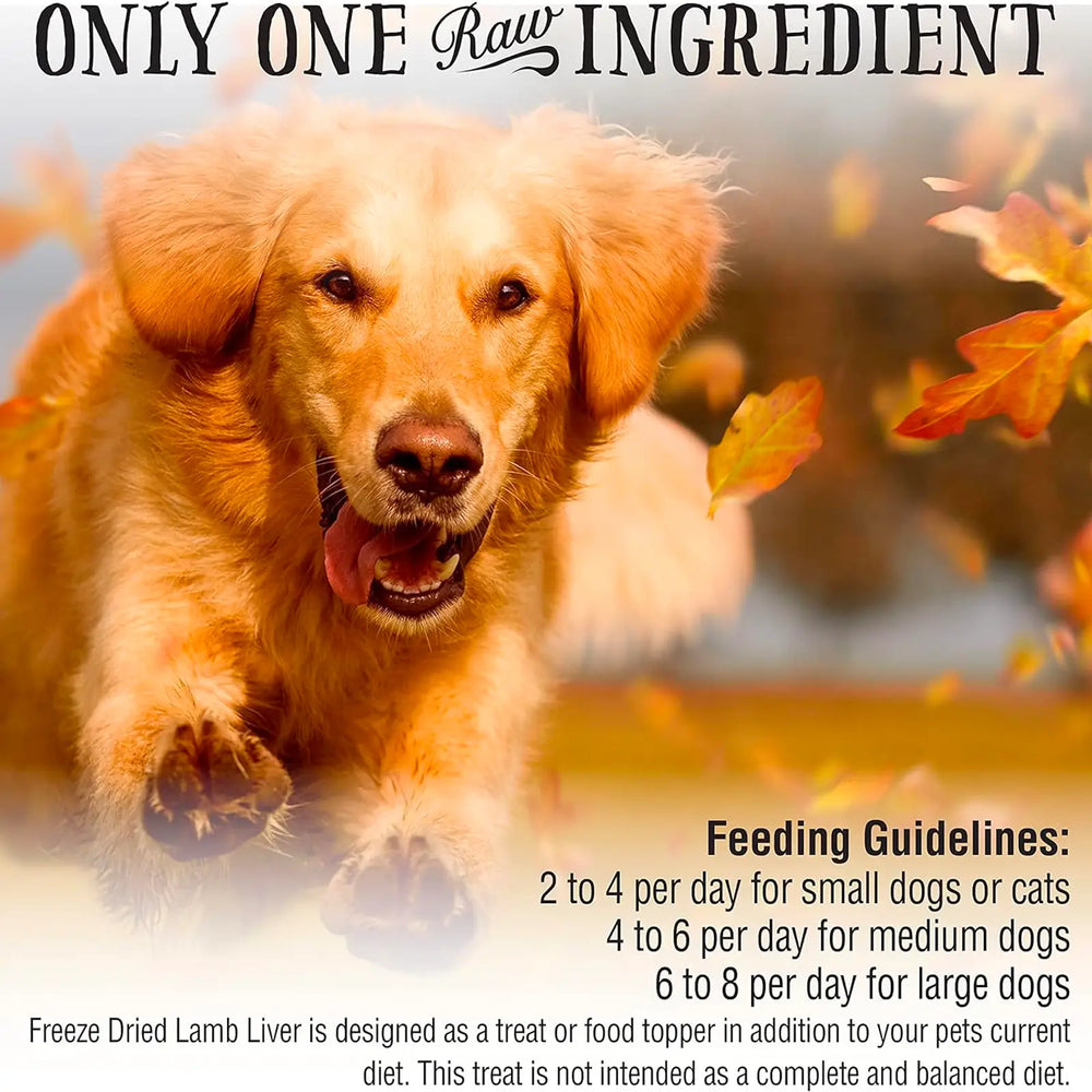 Northwest Naturals Raw Rewards Freeze Dried Treats For Dogs And Cats - Lamb Liver 85g