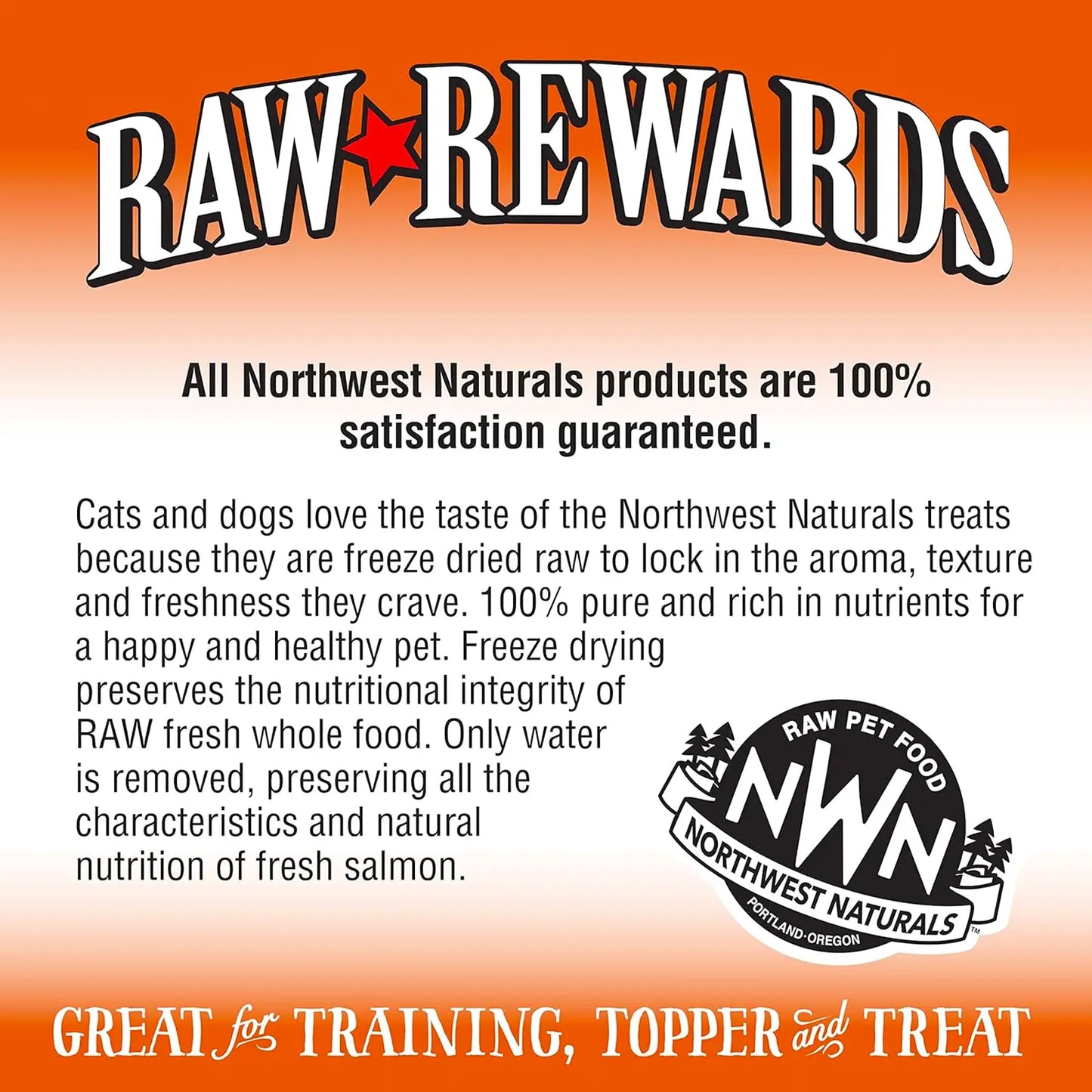 Northwest Naturals Raw Rewards Freeze Dried Treats for Dogs and Cats - Salmon 85g