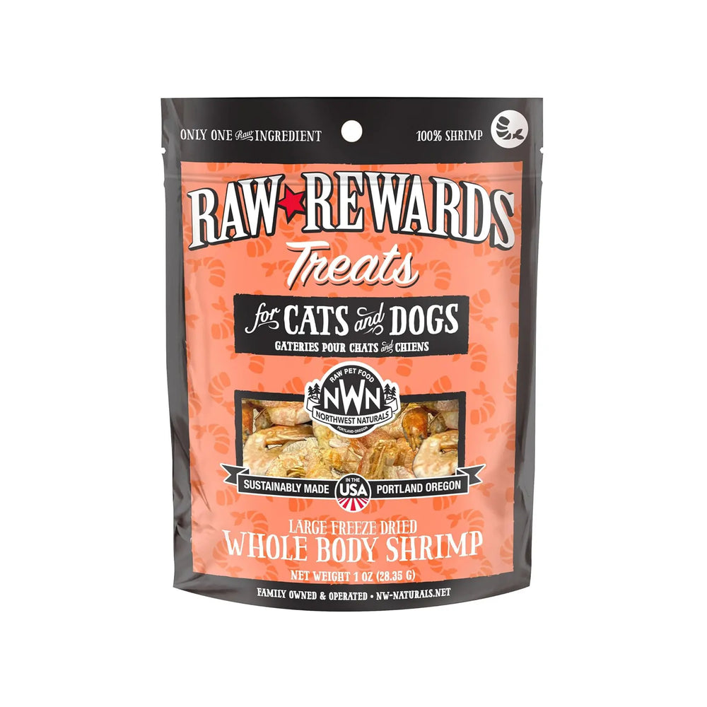 Northwest Naturals Raw Rewards Freeze Dried Treats for Dogs and Cats - Shrimp 28.35g