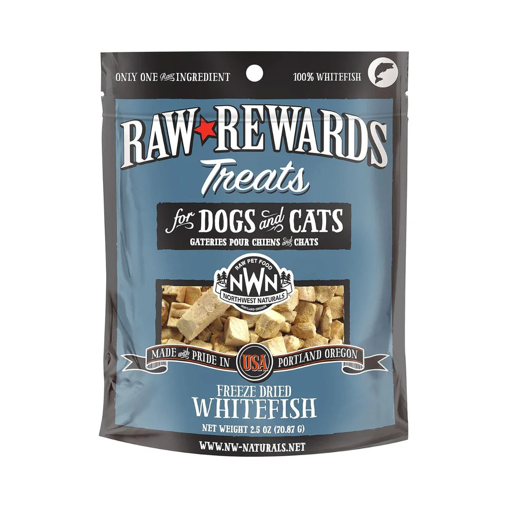 Northwest Naturals Raw Rewards Freeze Dried Treats for Dogs and Cats - WhiteFish 70g