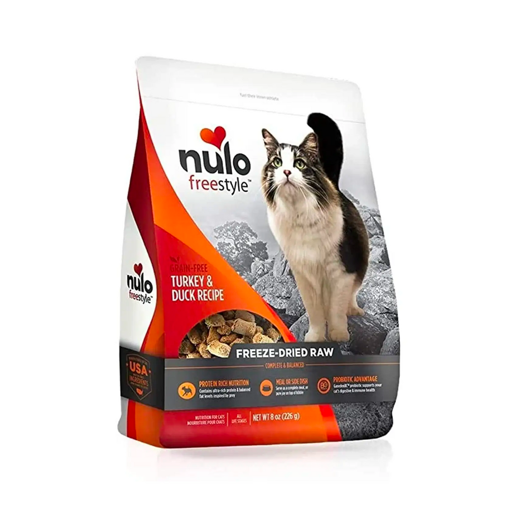 Nulo Freestyle Freeze-Dried Raw Cat Food - Turkey & Duck Recipe