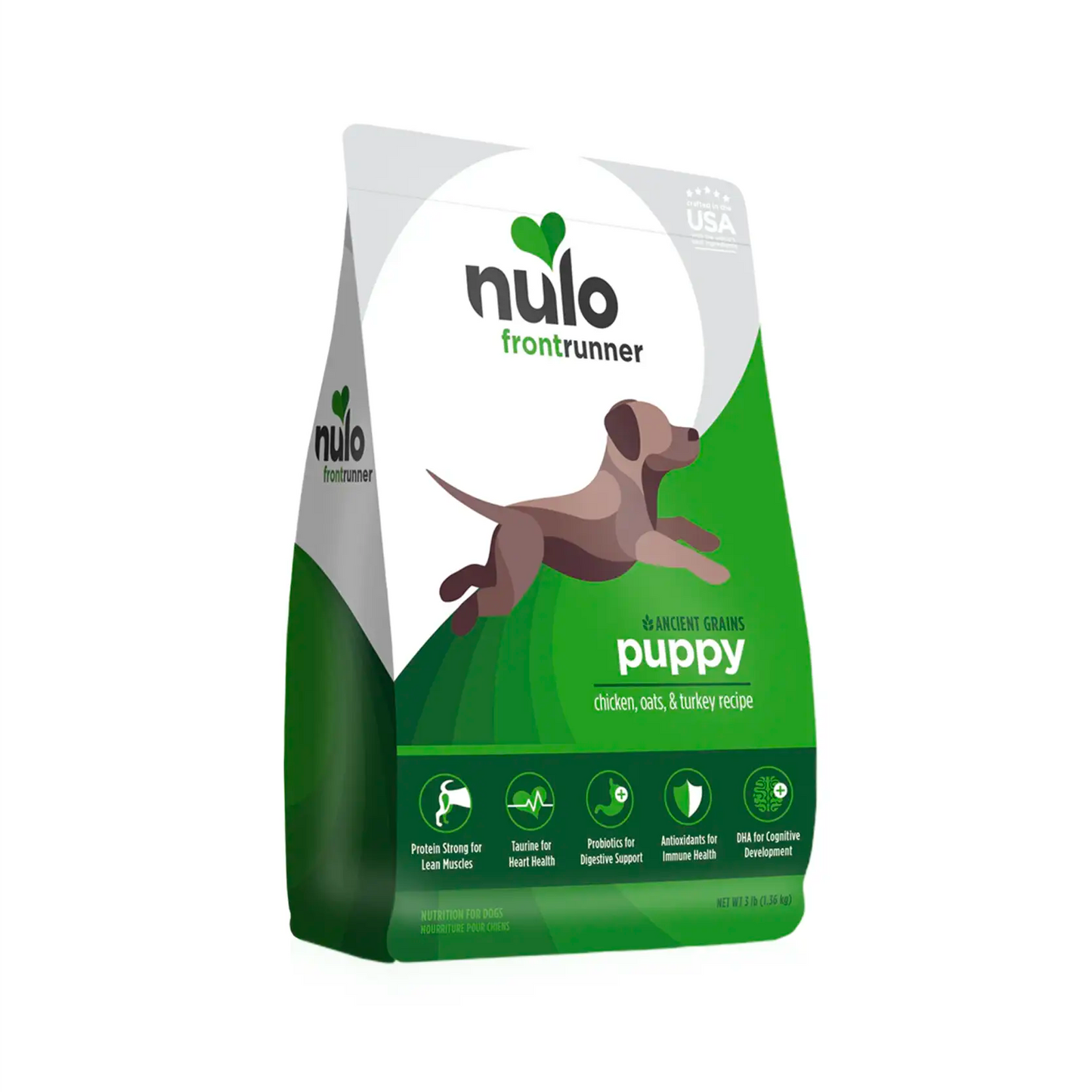 Nulo Frontrunner High-Meat Kibble For Puppies - Chicken, Oats & Turkey Recipe