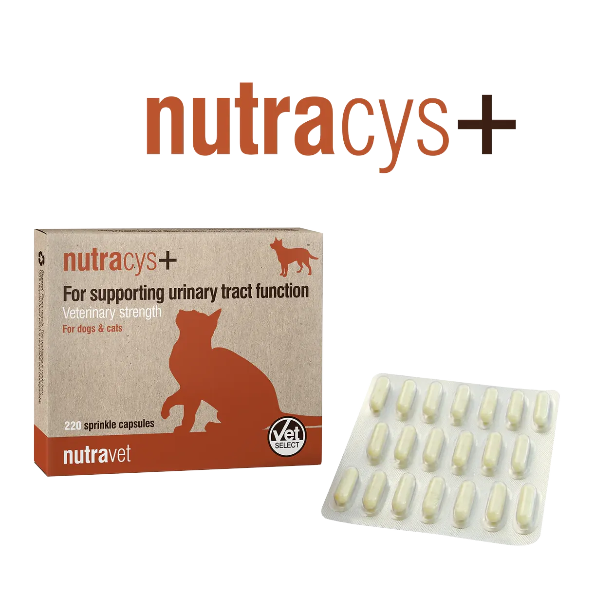Nutravet - Nutracys+ (Urinary Supplement for Dogs & Cats) 220 caps