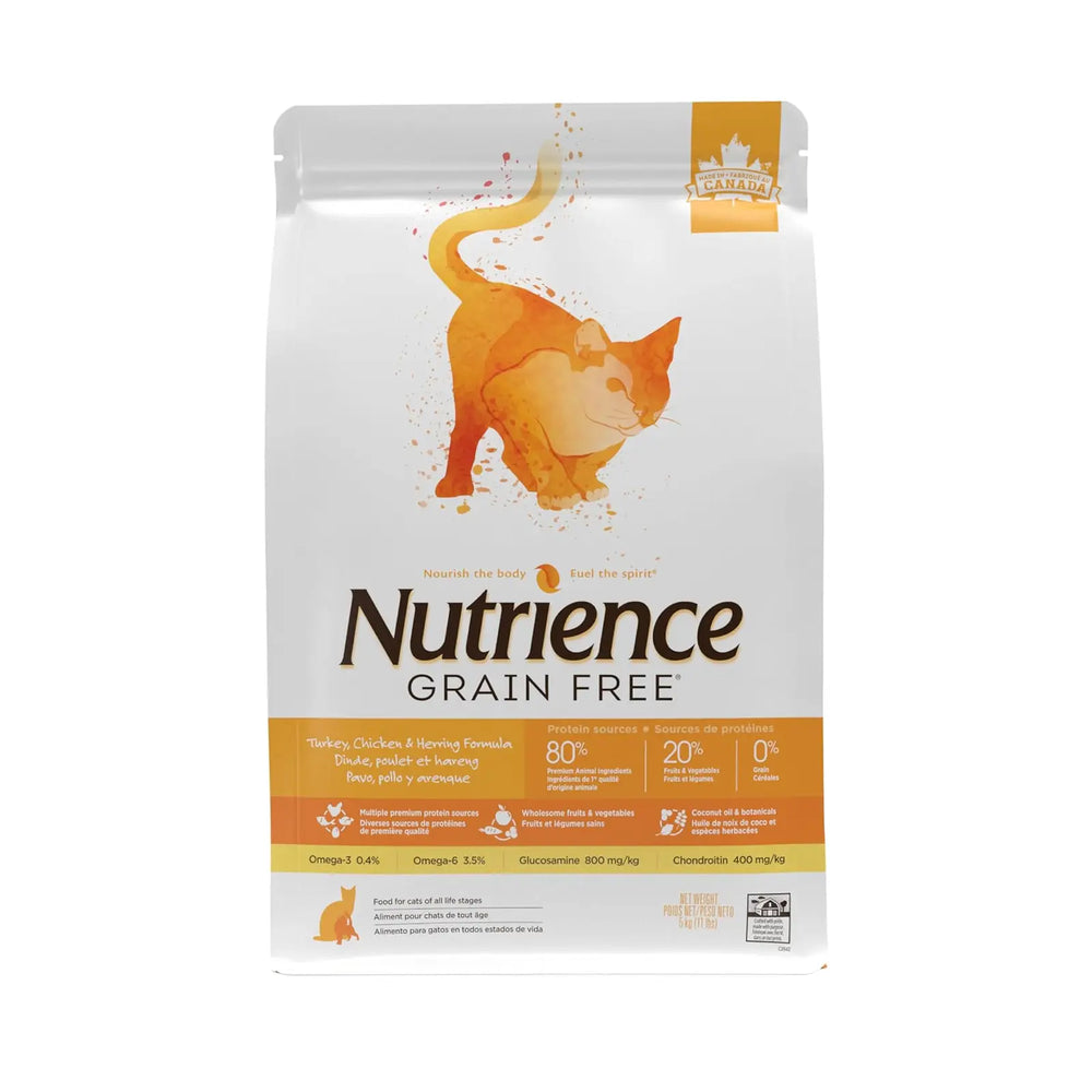 Nutrience Grain Free Cat Food - Turkey, Chicken & Herring Formula