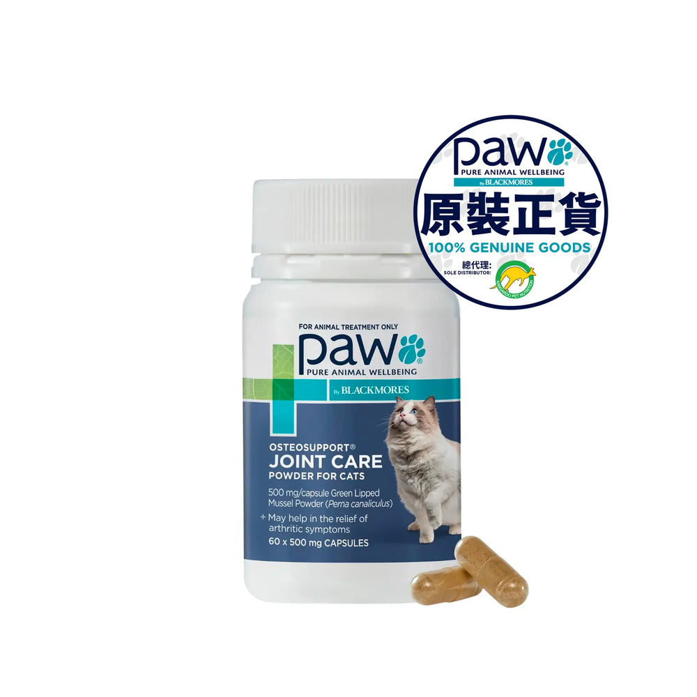 PAW by Blackmores | Osteosupport | Joint Capsules for Cats | Vetopia