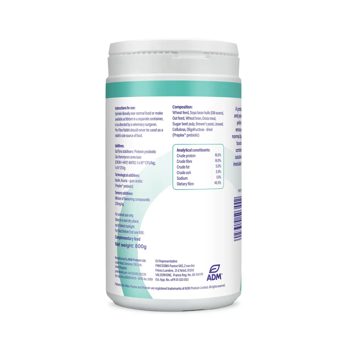 Protexin - PRO-FIBRE (Digestive Supplement for Rabbits) 800g – VetSPLY