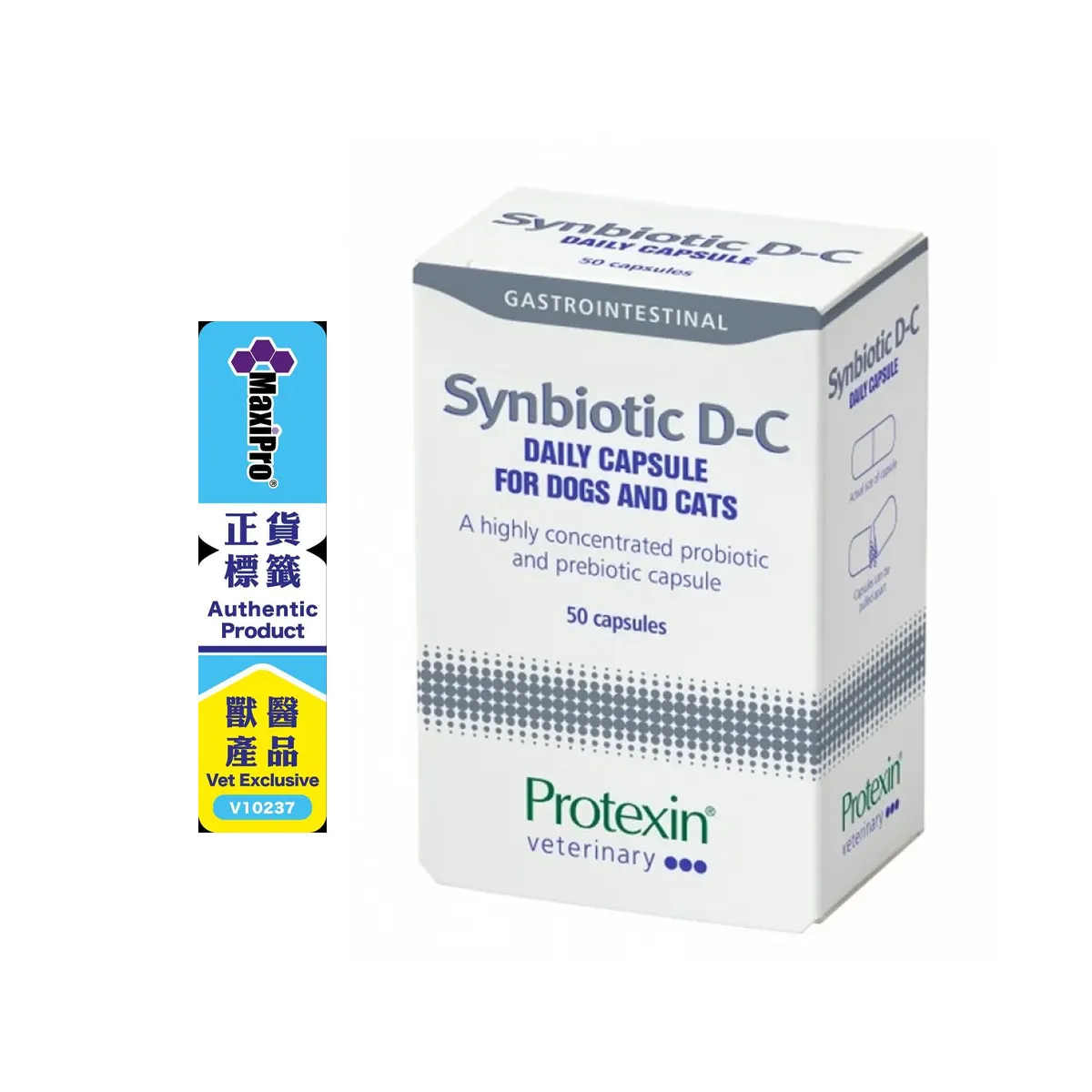 Protexin - Synbiotic D-C Digestive Supplement 50 Caps