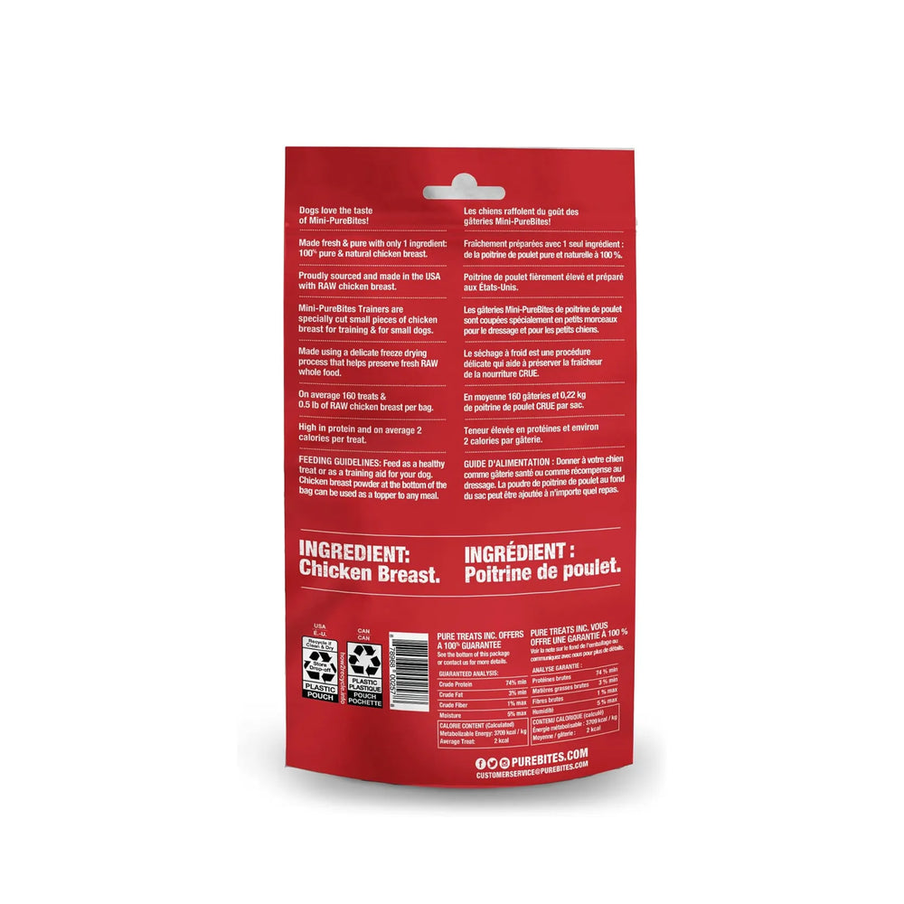 PureBites - Freeze Dried Mini Training Treats - Chicken Breast 60g