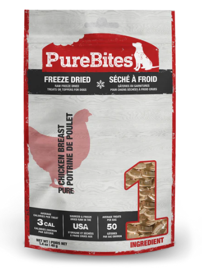 PureBites - 脫水雞胸肉狗小食 40克