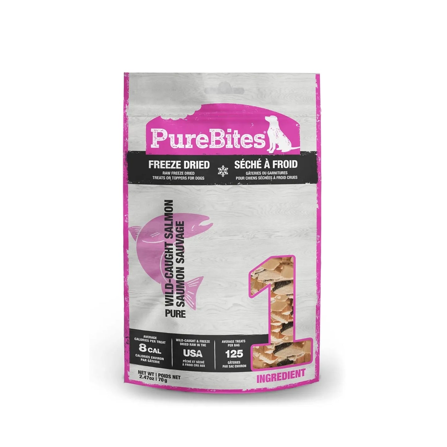 PureBites Freeze Dried Dog Treats - Salmon