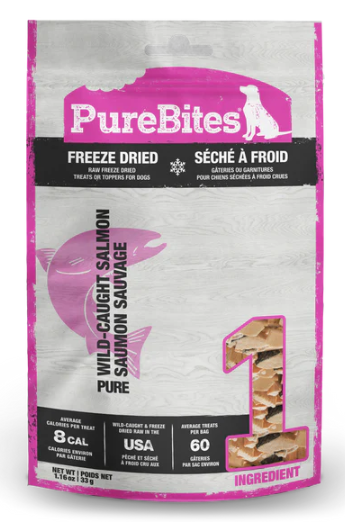 PureBites Freeze Dried Dog Treats - Salmon