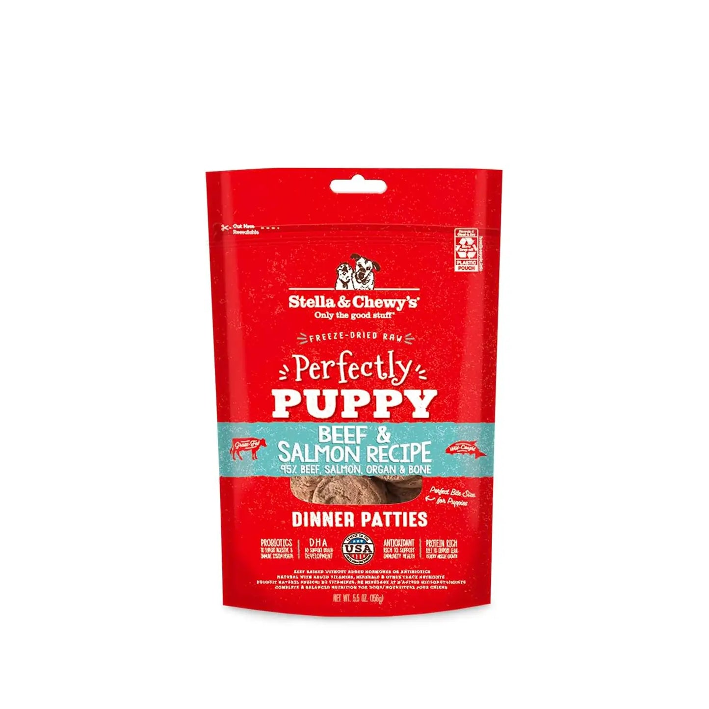 Stella & Chewy's - Freeze Dried Perfectly Puppy Beef & Salmon Dinner Patties