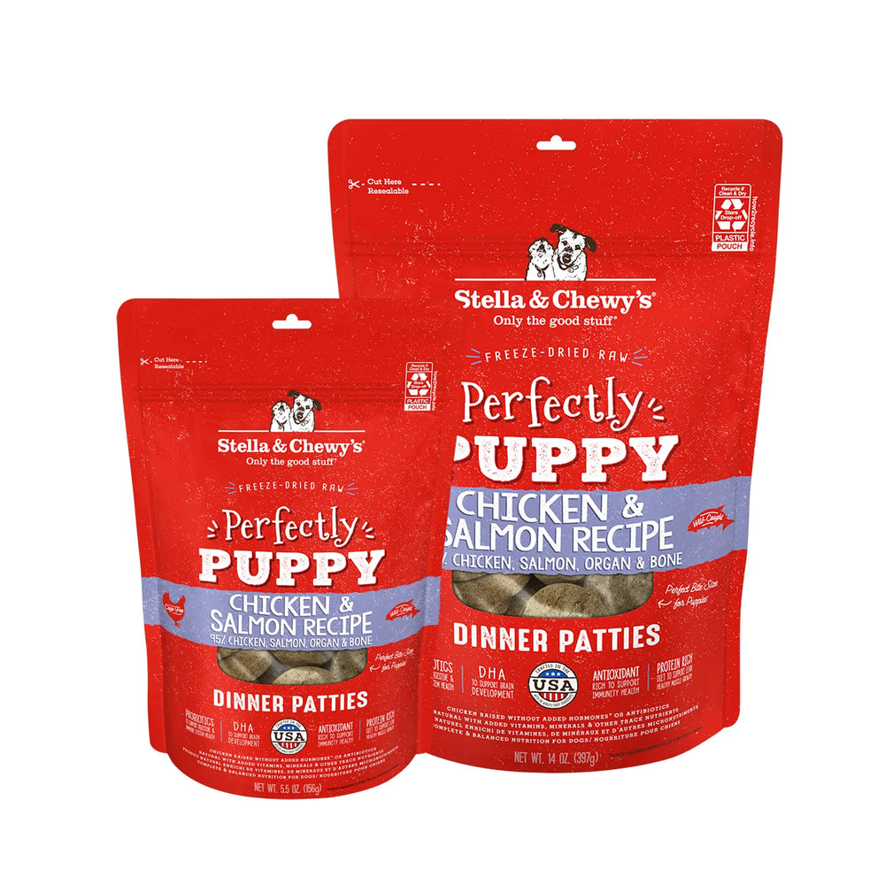 Stella & Chewy's - Freeze Dried Perfectly Puppy Chicken & Salmon Dinner Patties