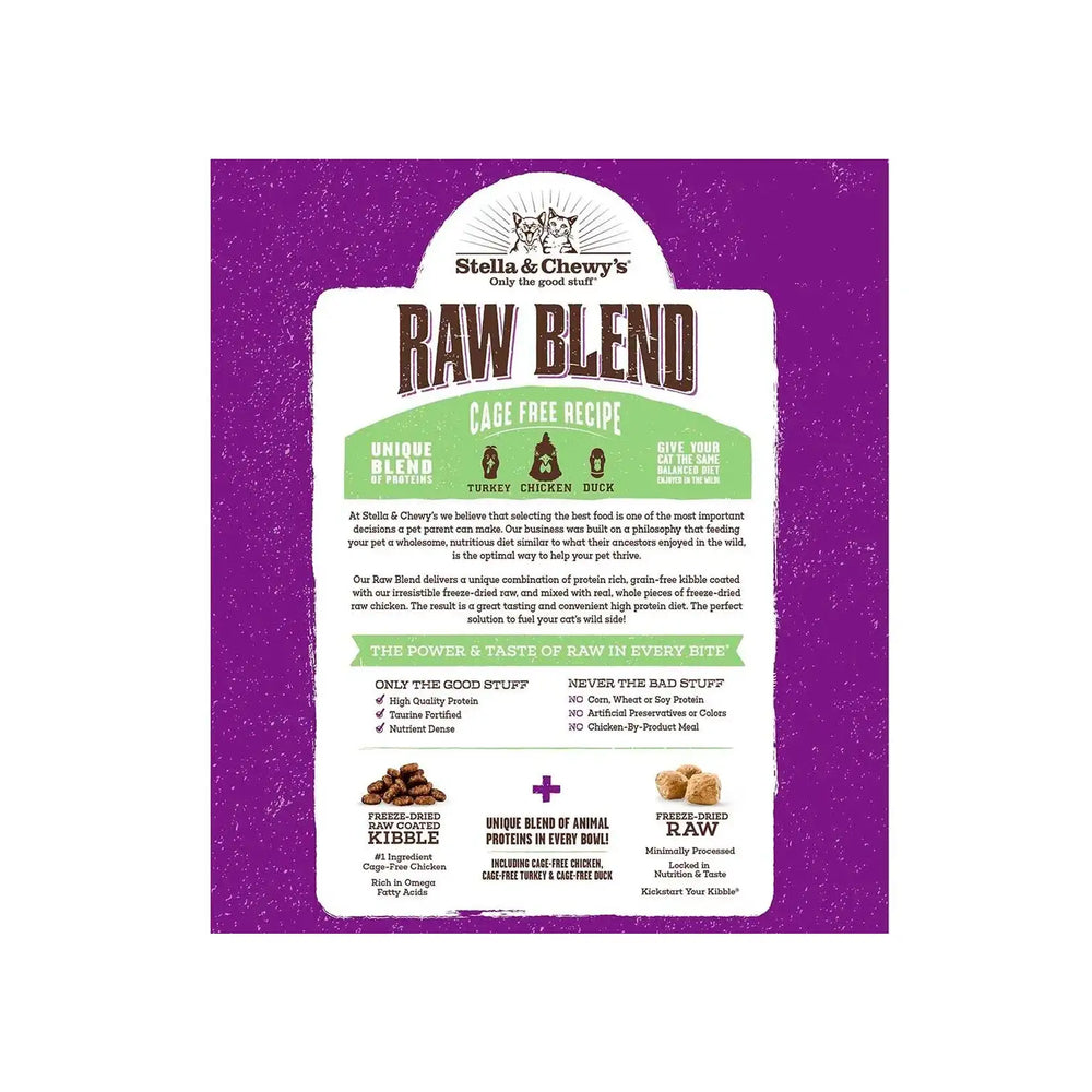 Stella & Chewy's - Freeze Dried Raw Blend Kibble for Cats (Cage Free Recipe)