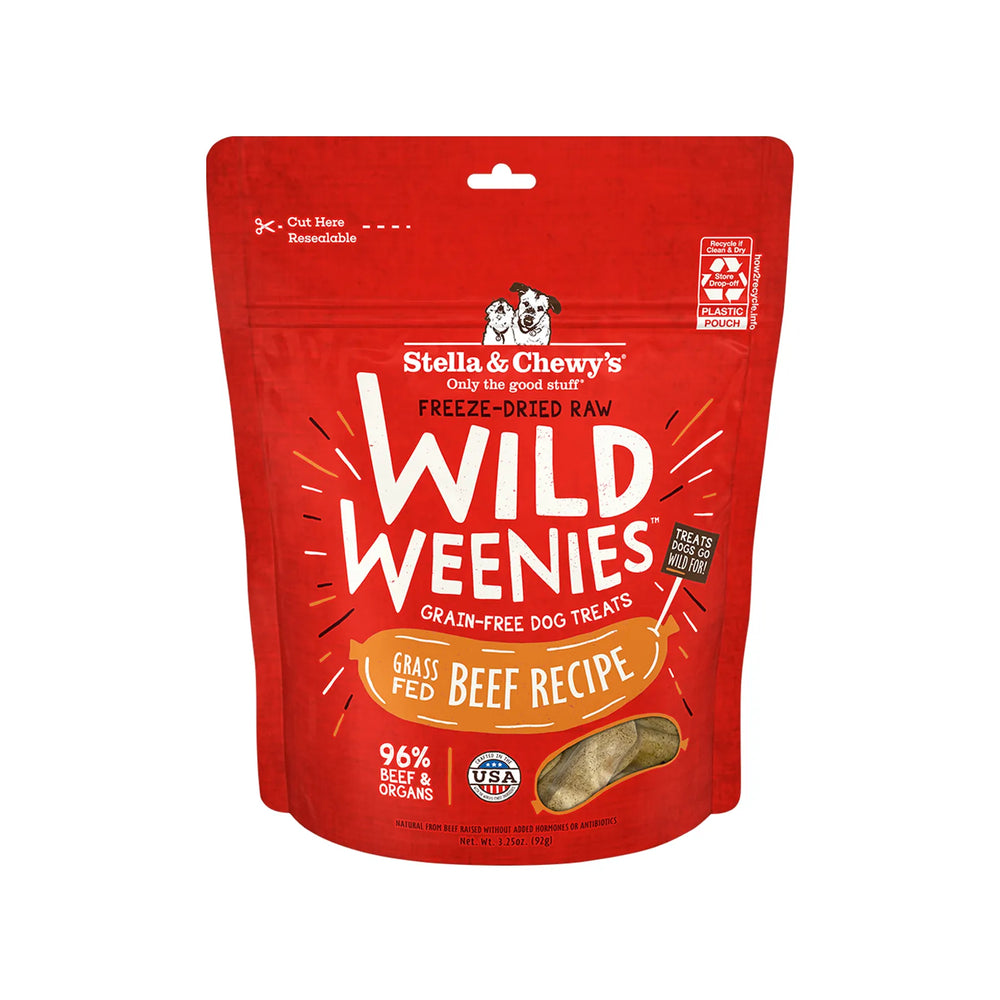 Stella & Chewy's Freeze-Dried Raw Wild Weenies Dog Treats - Beef Recipe