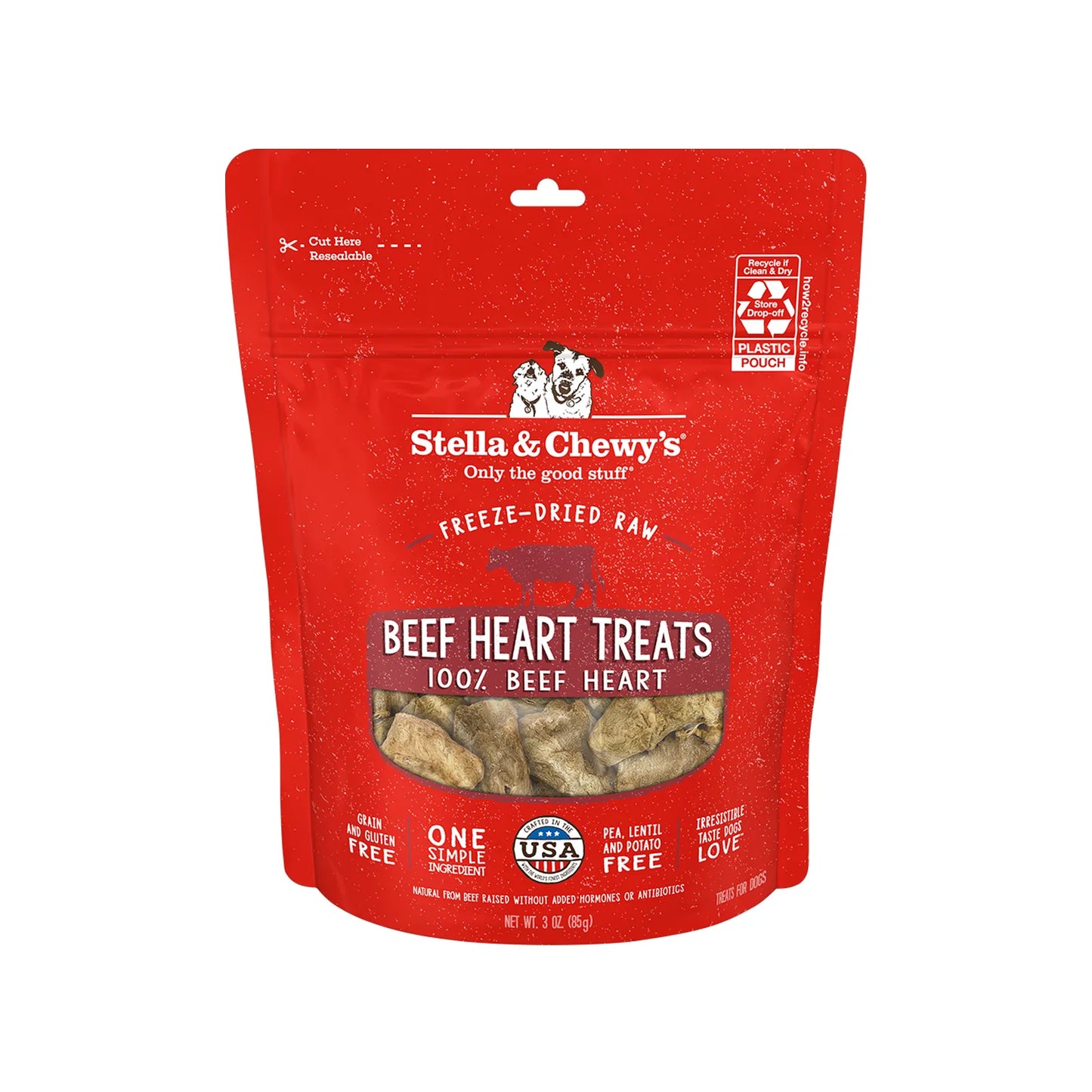 Stella & Chewy's Single Ingredients Freeze-Dried Raw Dog Treats - Beef Heart