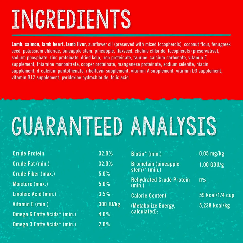 Stella’s Solutions Skin & Coat Boost Grass-Fed Lamb & Wild-Caught Salmon Dinner Morsels f