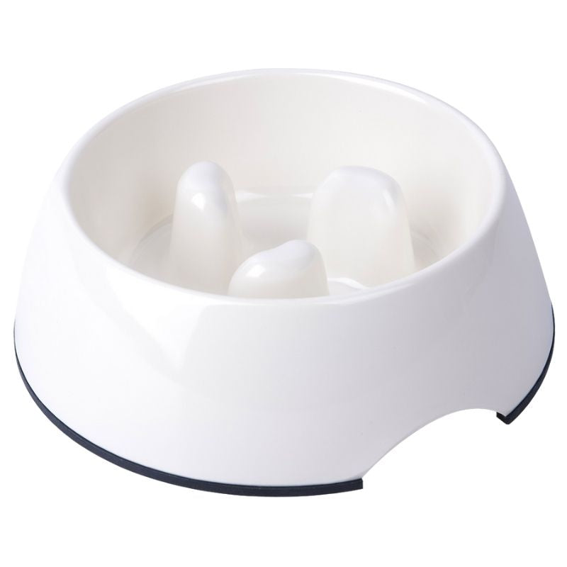 Super Design Slow Feed Bowl - White