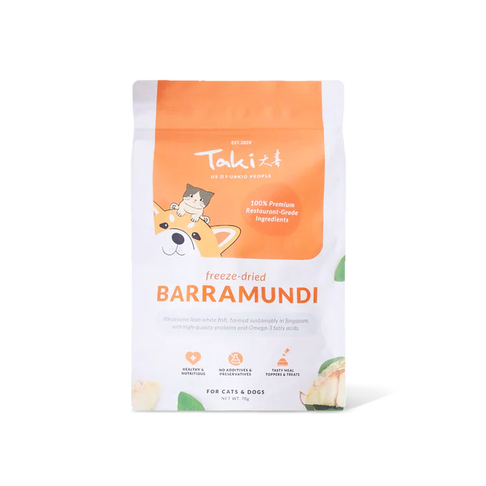 Taki Freeze Dried Treats for Dogs & Cats - Barramundi 70g