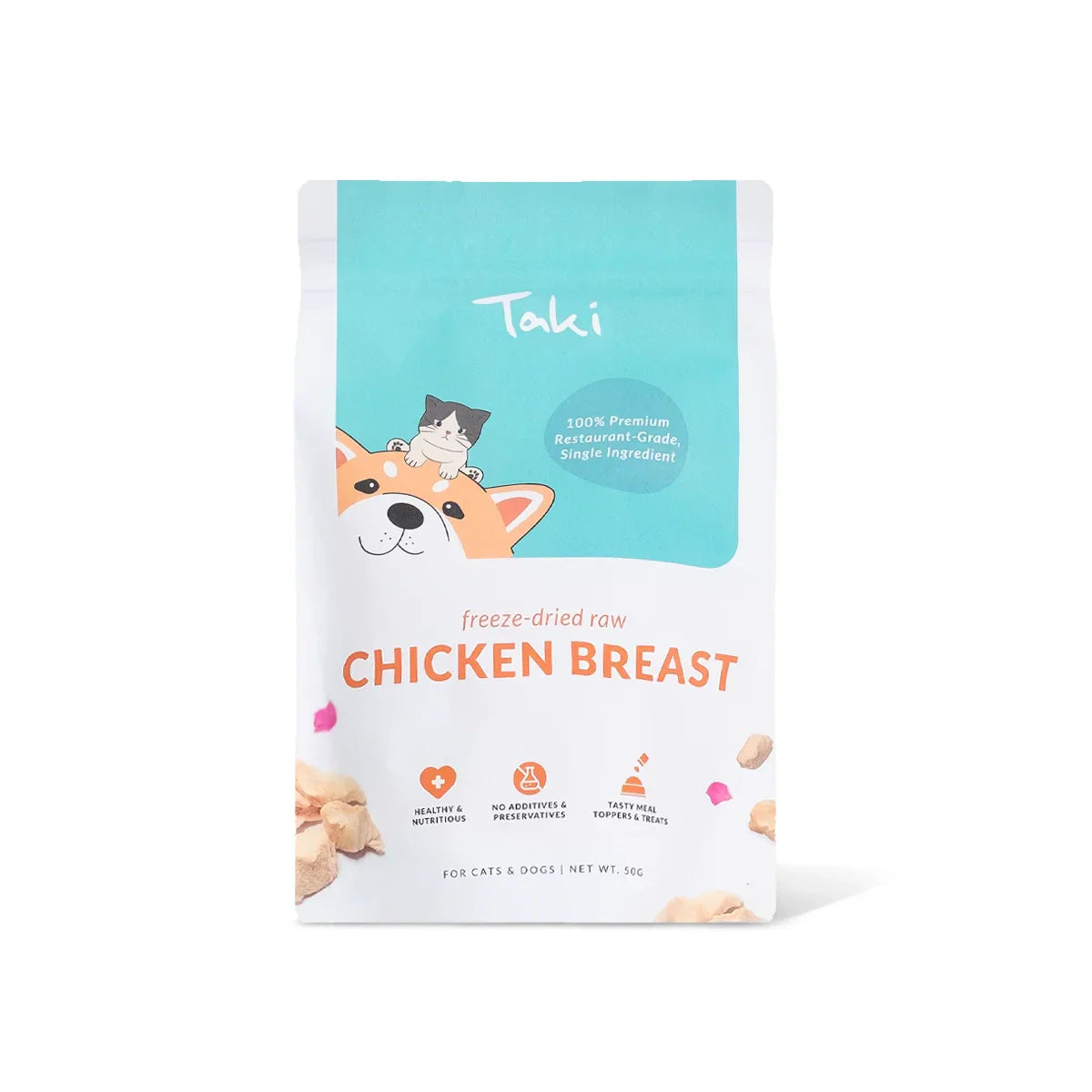 Taki Freeze Dried Treats for Dogs & Cats - Chicken Breast 50g