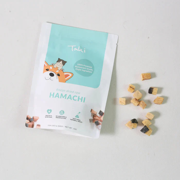 Taki Freeze Dried Treats for Dogs & Cats - Hamachi 50g
