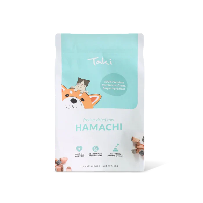 Taki Freeze Dried Treats for Dogs & Cats - Hamachi 50g