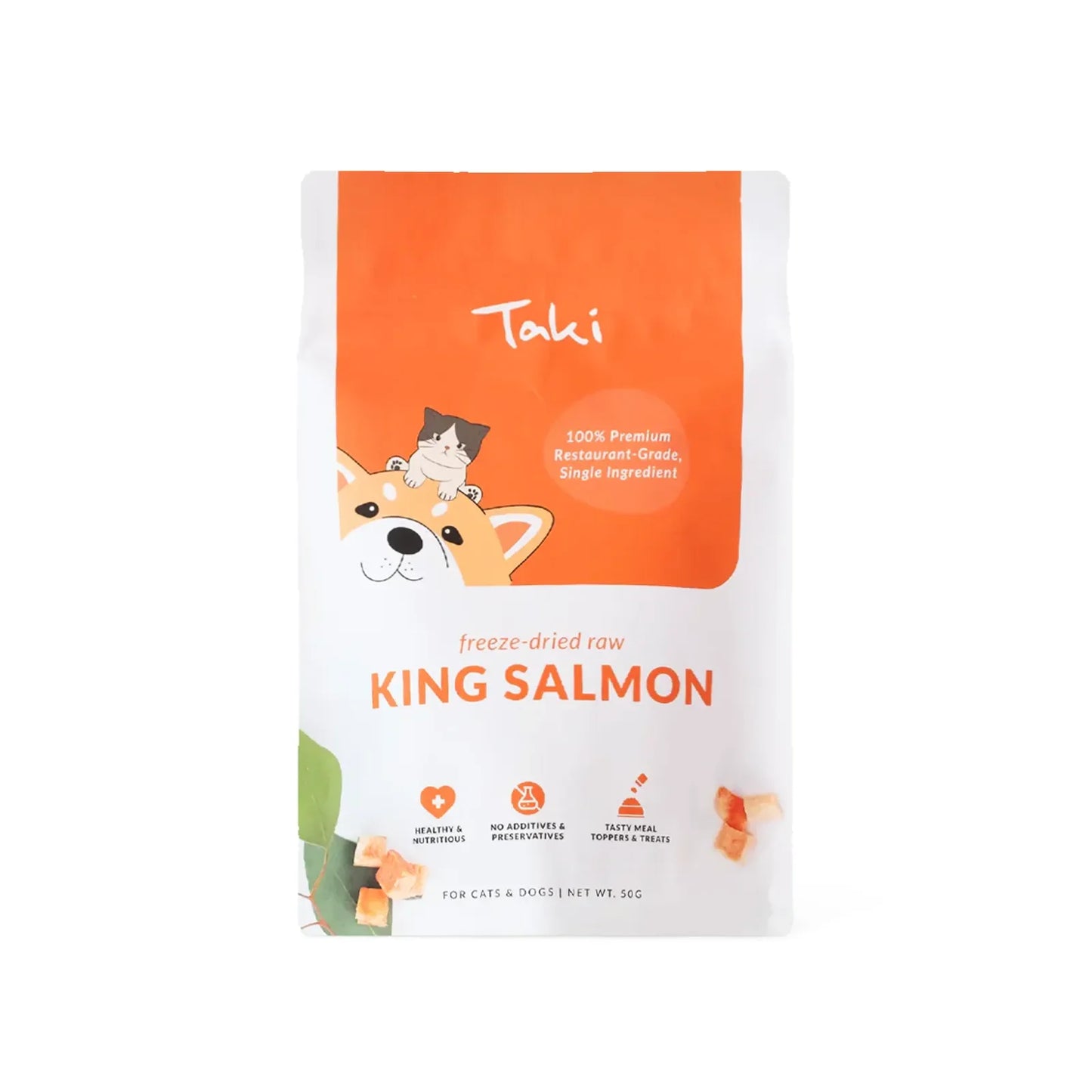 Taki Freeze Dried Treats for Dogs & Cats - King Salmon 50g