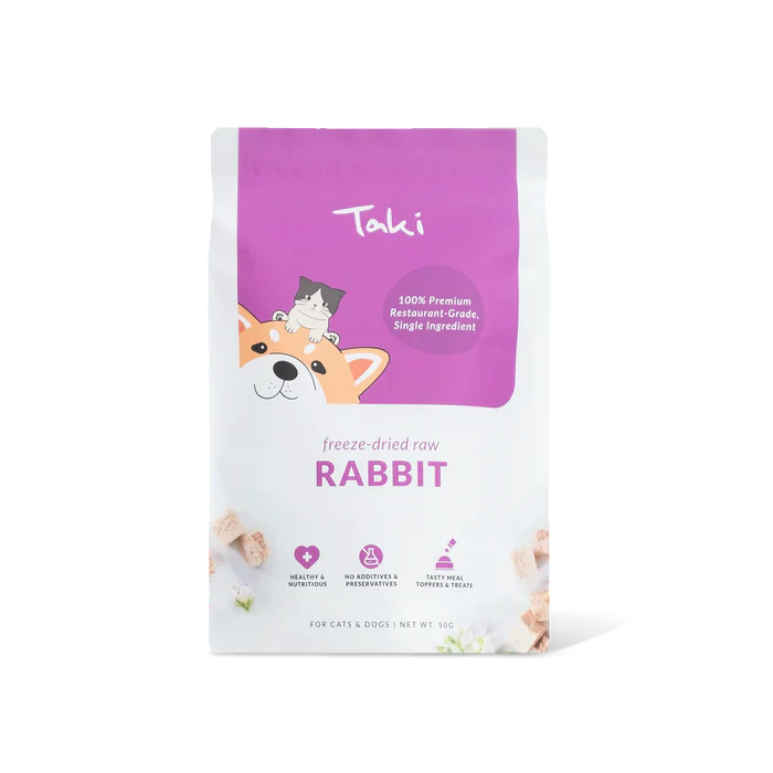 Taki Freeze Dried Treats for Dogs & Cats - Rabbit 50g