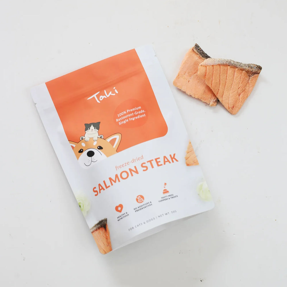 Taki Freeze Dried Treats for Dogs & Cats - Salmon Steak 50g