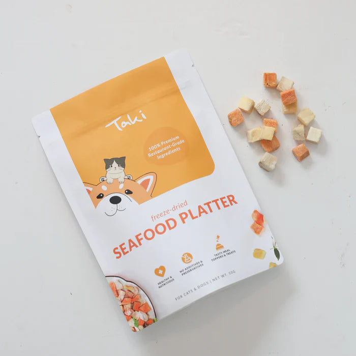 Taki Freeze Dried Treats for Dogs & Cats - Seafood Platter 50g