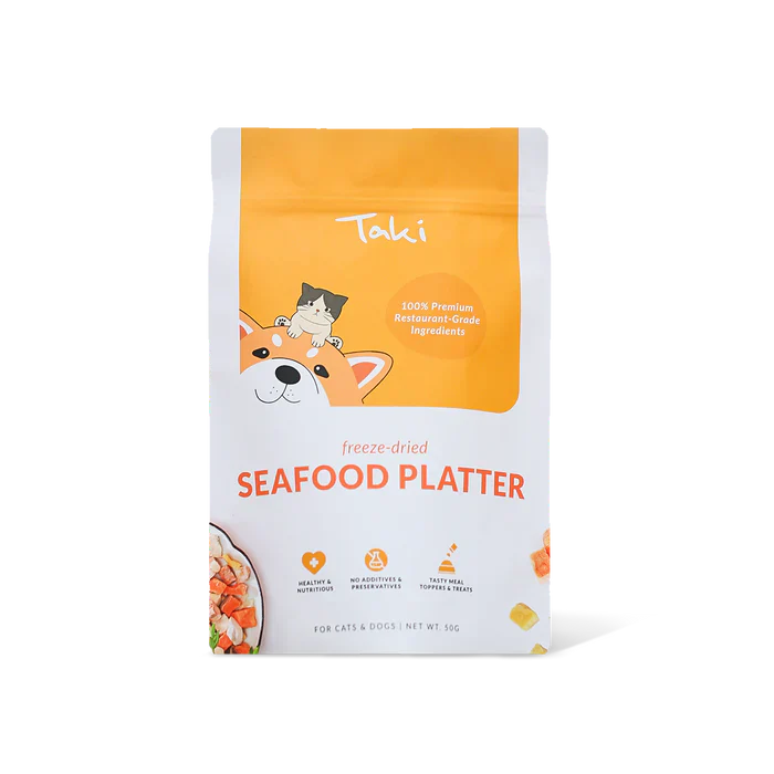 Taki Freeze Dried Treats for Dogs & Cats - Seafood Platter 50g
