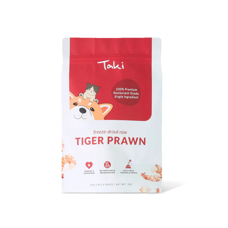 Taki Freeze Dried Treats for Dogs & Cats - Tiger Prawn 30g