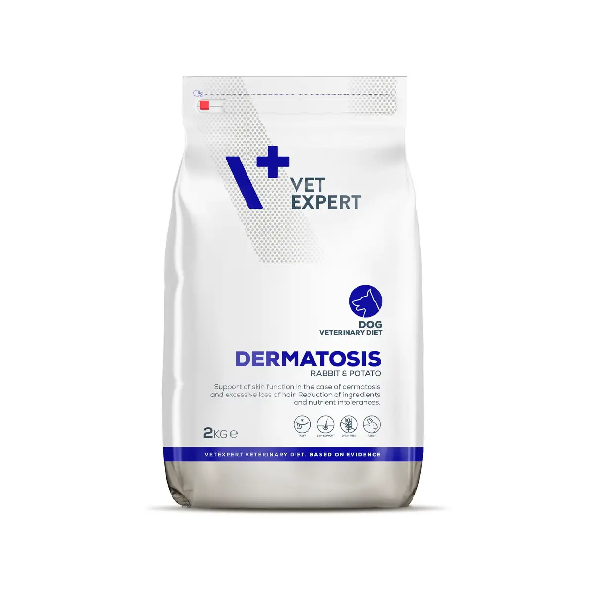 Vet Expert V+ Dermatosis Dog Dry Food (Rabbit & Potato) 2kg