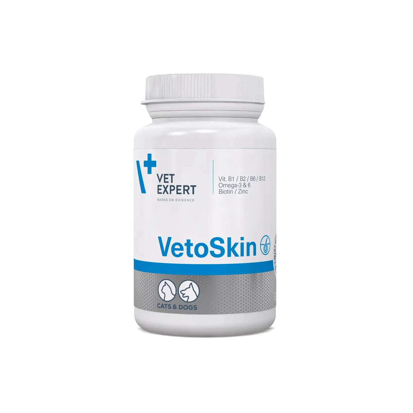 Vet Expert VetoSkin (Skin & Coat Supplement for Dogs & Cats) 60 twist-off capsules