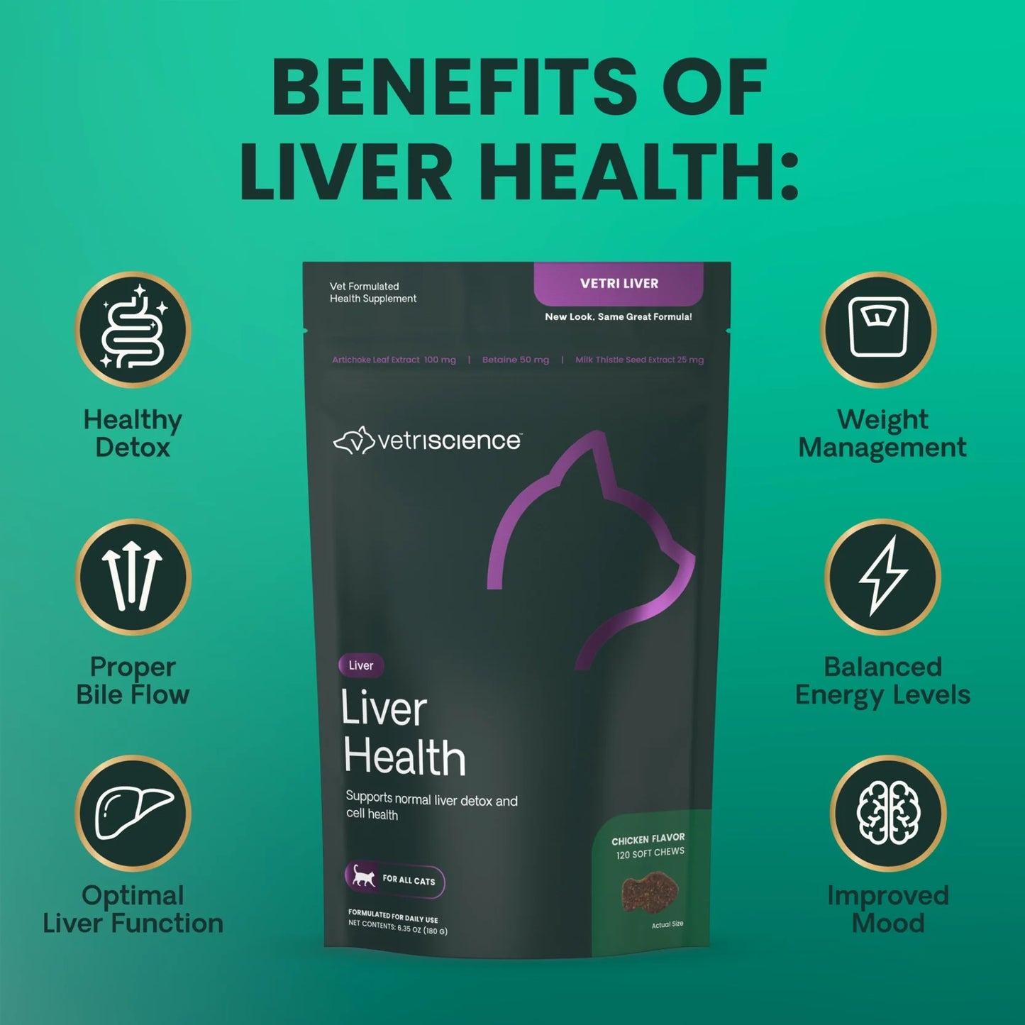 VetriScience | Vetri Liver Feline Bite Sized Chews | Vetopia