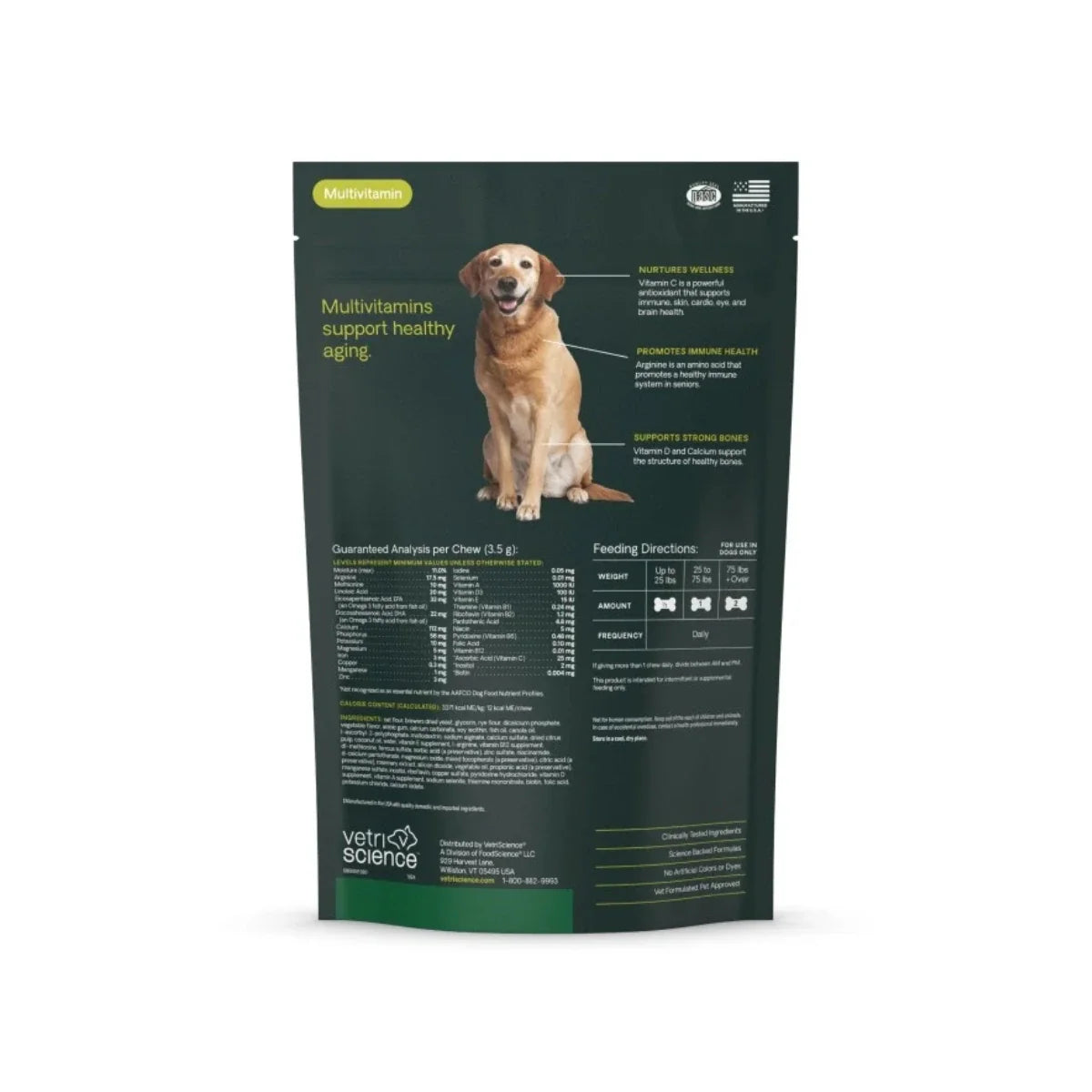 VetriScience - Canine Plus Senior Multivitamin Bite-Sized Chew (60 Chews)