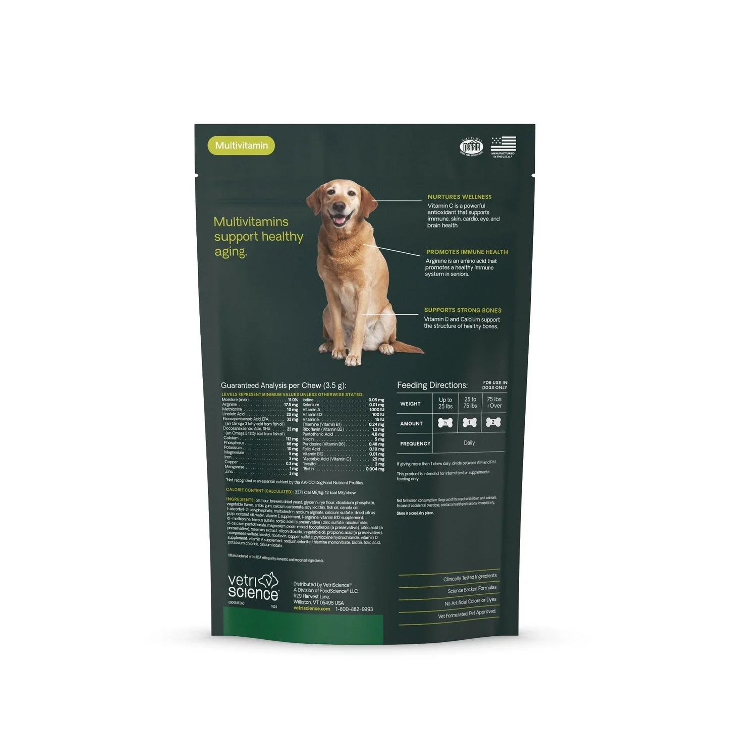 VetriScience - Canine Plus Senior Multivitamin Bite-Sized Chew (60 Chews)